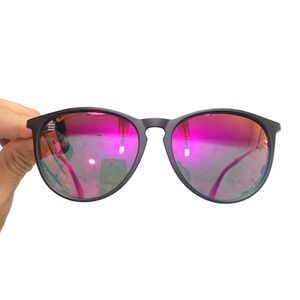 Neven Zoe Quinn Sunglasses Womens OS Black Pink Mirrored Lens